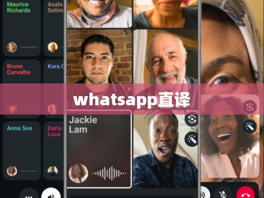 whatsapp直译