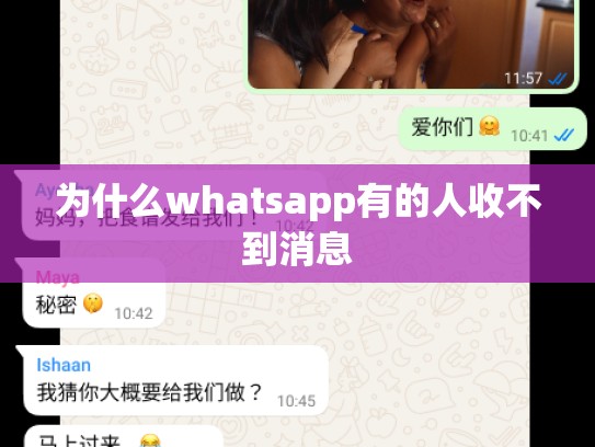 为什么whatsapp有的人收不到消息