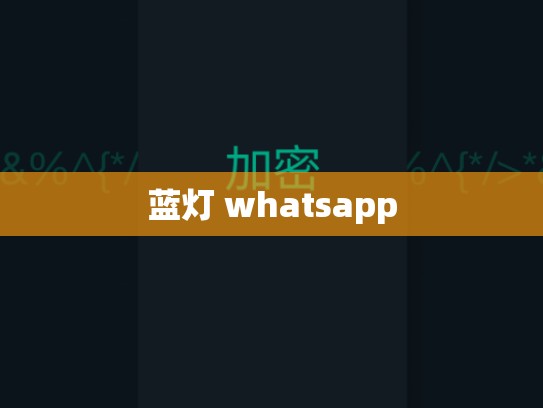 蓝灯 whatsapp