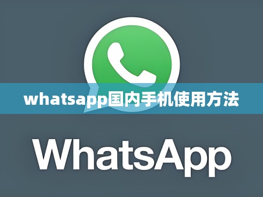 whatsapp国内手机使用方法