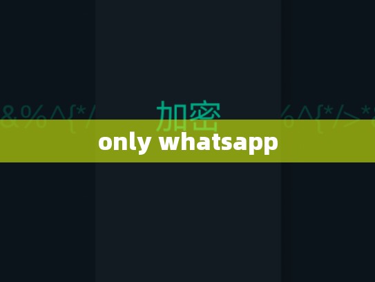 only whatsapp