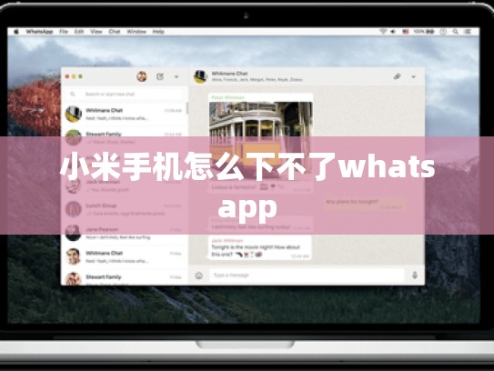 小米手机怎么下不了whatsapp