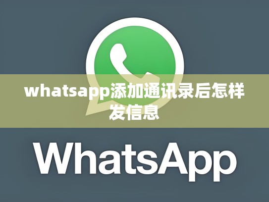 whatsapp添加通讯录后怎样发信息