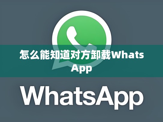 怎么能知道对方卸载WhatsApp