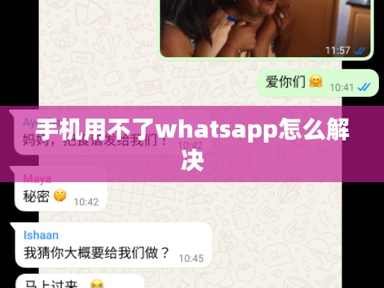 手机用不了whatsapp怎么解决