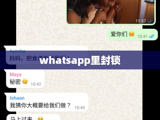 whatsapp里封锁