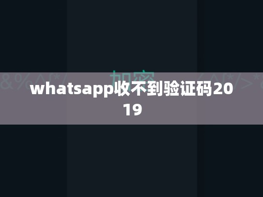 whatsapp收不到验证码2019