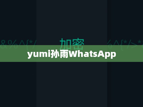 yumi孙雨WhatsApp