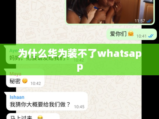 为什么华为装不了whatsapp
