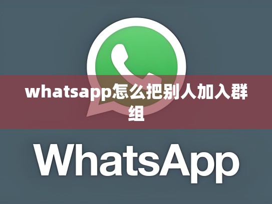 whatsapp怎么把别人加入群组