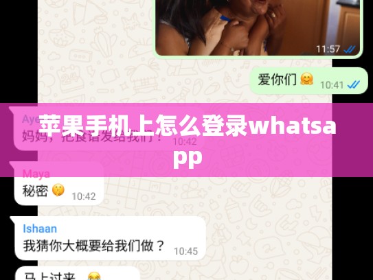 苹果手机上怎么登录whatsapp