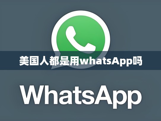 美国人都是用whatsApp吗