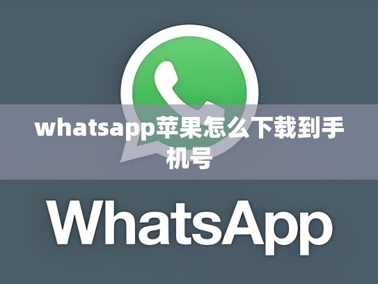 whatsapp苹果怎么下载到手机号
