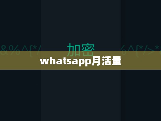 whatsapp月活量