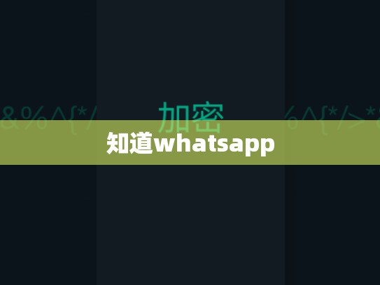 知道whatsapp