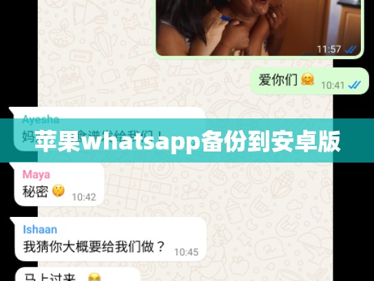 苹果whatsapp备份到安卓版
