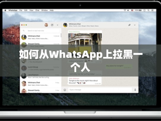 如何从WhatsApp上拉黑一个人