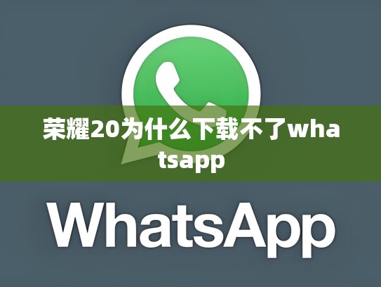 荣耀20为什么下载不了whatsapp