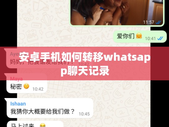 安卓手机如何转移whatsapp聊天记录
