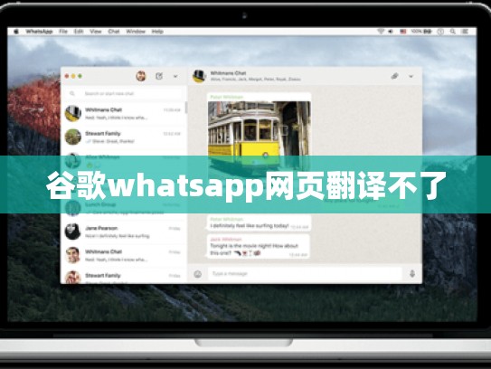 谷歌whatsapp网页翻译不了