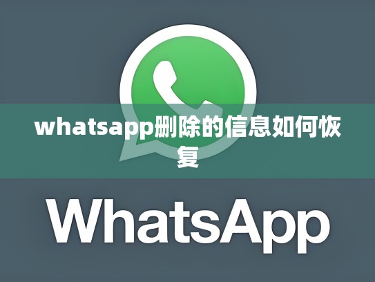 whatsapp删除的信息如何恢复