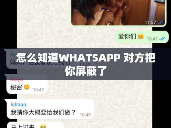 怎么知道WHATSAPP 对方把你屏蔽了