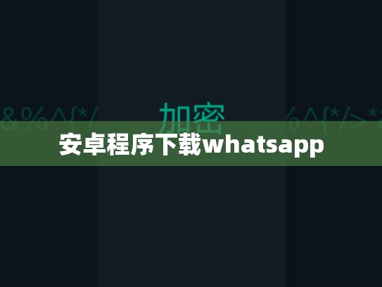 安卓程序下载whatsapp