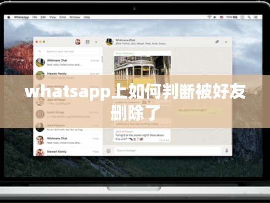 whatsapp上如何判断被好友删除了