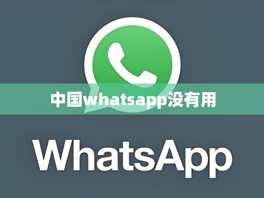 中国whatsapp没有用