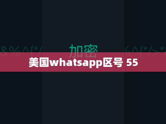 美国whatsapp区号 55