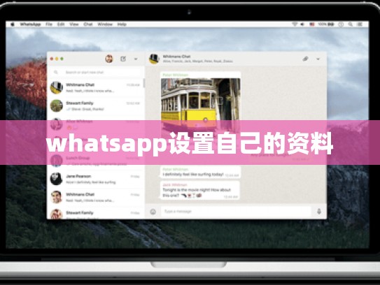 whatsapp设置自己的资料