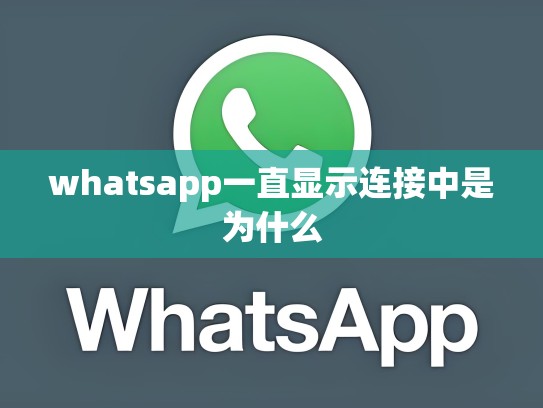whatsapp一直显示连接中是为什么