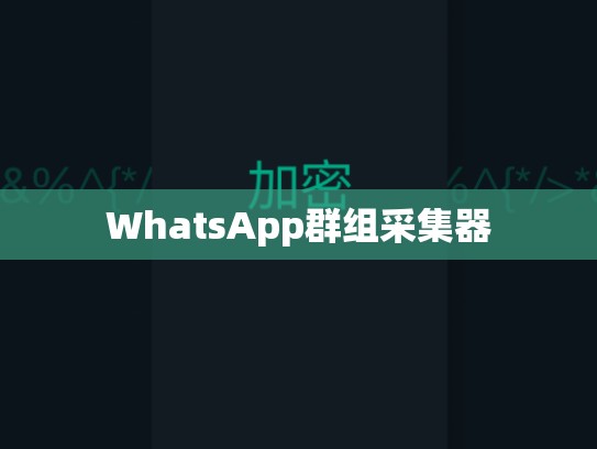 WhatsApp群组采集器