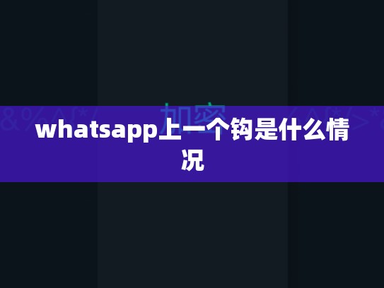 whatsapp上一个钩是什么情况
