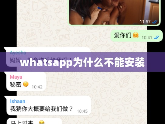 whatsapp为什么不能安装