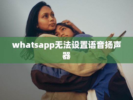whatsapp无法设置语音扬声器