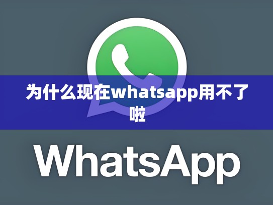 为什么现在whatsapp用不了啦