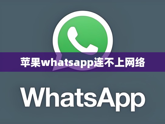 苹果whatsapp连不上网络