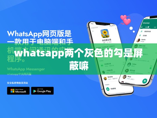whatsapp两个灰色的勾是屏蔽嘛