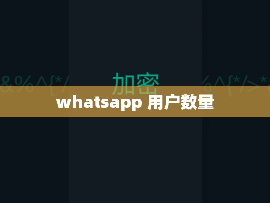whatsapp 用户数量