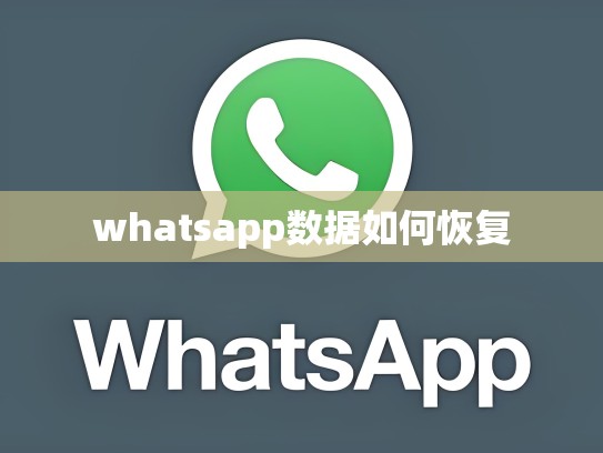 whatsapp数据如何恢复