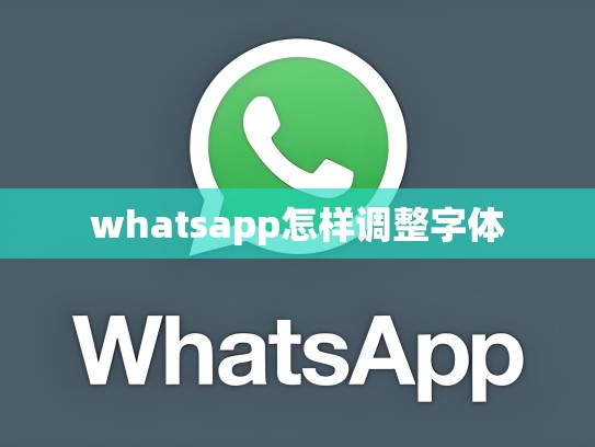 whatsapp怎样调整字体