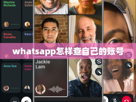 whatsapp怎样查自己的账号