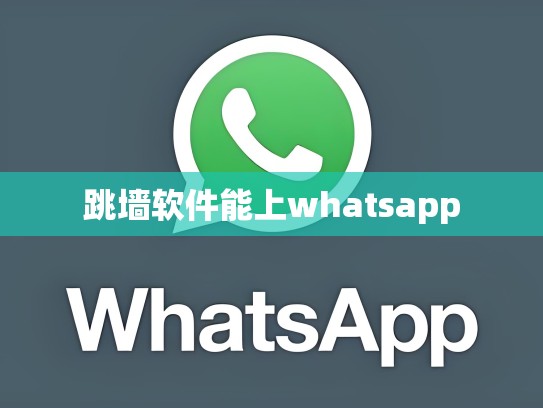 跳墙软件能上whatsapp