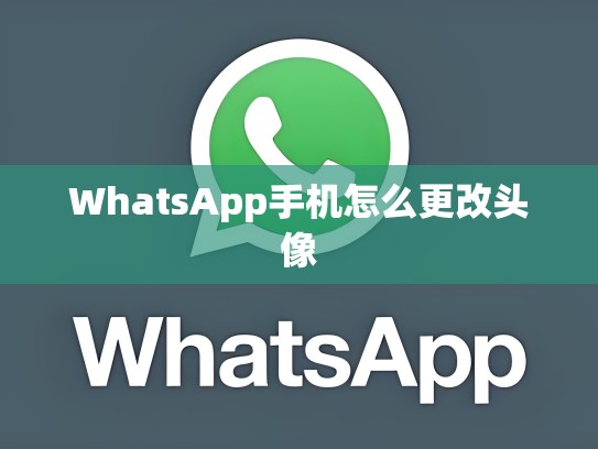 WhatsApp手机怎么更改头像