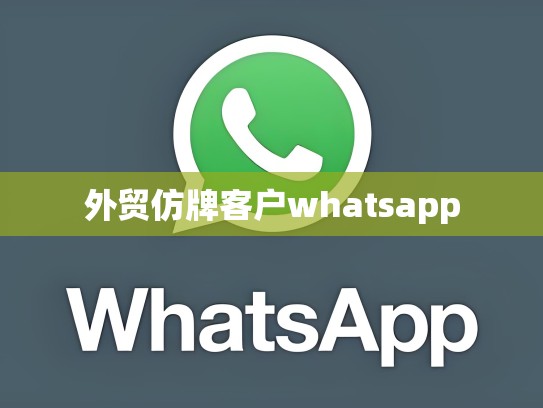 外贸仿牌客户whatsapp
