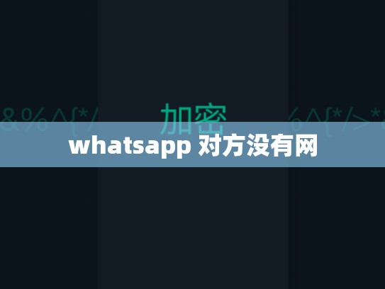 whatsapp 对方没有网