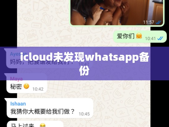 icloud未发现whatsapp备份