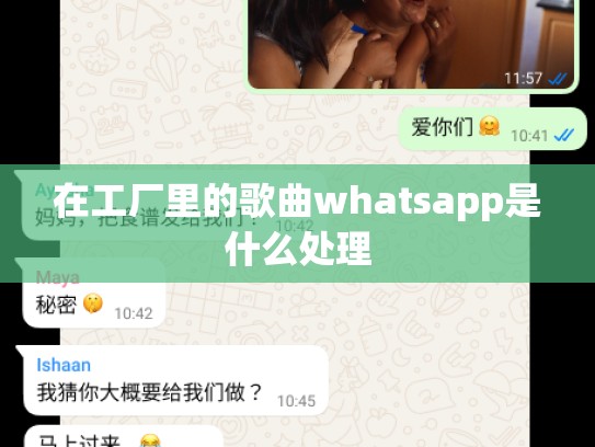 在工厂里的歌曲whatsapp是什么处理