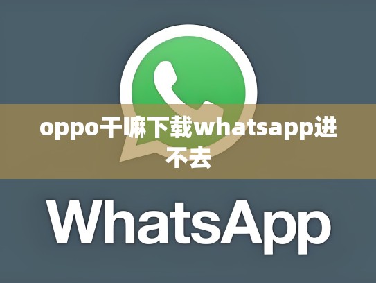 oppo干嘛下载whatsapp进不去